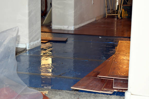 Professional Water Extraction technician working in Mooreland, OK